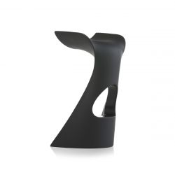 Tabouret de bar design Koncord, Slide Design noir, hauteur d\'assise 70 cm