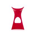 Tabouret de bar design Koncord, Slide Design rouge, hauteur d'assise 70 cm