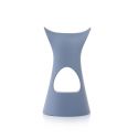 Tabouret de bar design Koncord, Slide Design bleu poudré, hauteur d'assise 70 cm