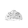 Lustre baroque Dame of Love blanc, Slide design, D 100 x H 54 cm