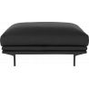 Pouf Lomi, Bolia, cuir Quattro traceable black