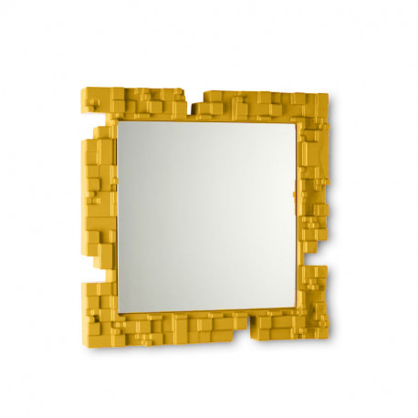 Miroir mural Pixel, Slide Design jaune