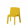 Chaise Q4, Slide design jaune safran