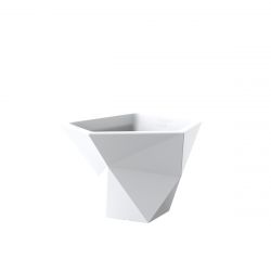 Pot géométrique Moyen Faz blanc, Vondom, 97x93xH75 cm