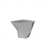 Pot géométrique Moyen Faz gris argent, Vondom, 97x93xH75 cm