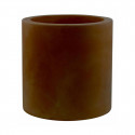 Grand pot Cylindrique bronze, simple paroi, Vondom, Diamètre 80 x Hauteur 80 cm