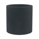 Grand pot Cylindrique gris anthracite, simple paroi, Vondom, Diamètre 80 x Hauteur 80 cm