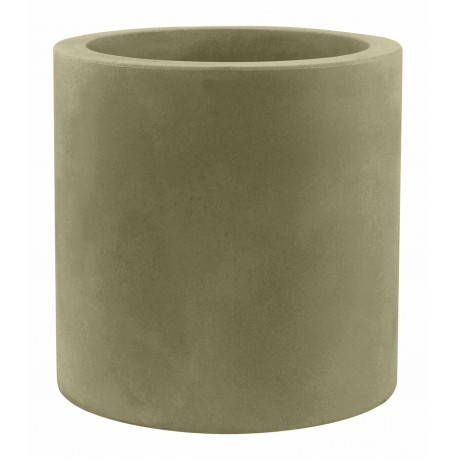 Pot Cylindre diamètre 50 x hauteur 50 cm, simple paroi, Vondom kaki