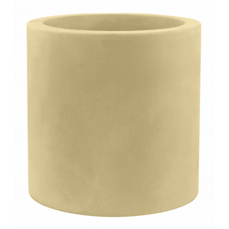 Pot Cylindre diamètre 50 x hauteur 50 cm, simple paroi, Vondom beige