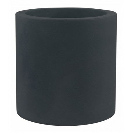 Pot Cylindre diamètre 50 x hauteur 50 cm, simple paroi, Vondom gris anthracite
