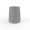 Pot de fleur cylindrique Ulm simple paroi, gris argent, Vondom, 49x49x60 cm