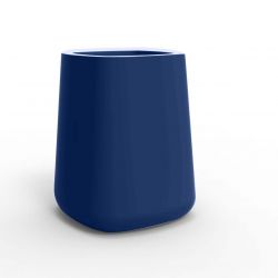 Pot carré Ulm simple paroi, bleu marine, Vondom, 61x61x75 cm