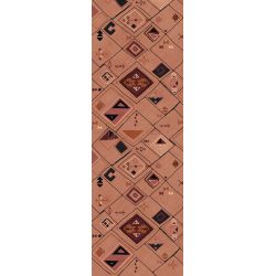 Tapis de couloir vinyle à motif ethnique Linisa Podevache 66 x 198 cm
