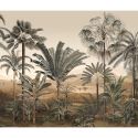 Tapis en vinyle Agamir aux motifs jungle vert et marron Pôdevache : 95 x 300 cm