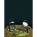 Lampe de table sans fil Giravolta, Pedrali vert sauge taille S, H. 33 x D. 15 cm