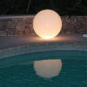 Lampe d'extérieur Globo Out , Slide Design blanc Diamètre 70 cm