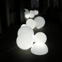 Lampe d'extérieur Globo Out , Slide Design blanc Diamètre 80 cm