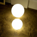 Lampe globe d'intérieur Globo In, Slide Design blanc Diamètre 70 cm