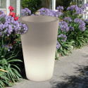 Grand X-pot lumineux, Slide Design blanc Hauteur 107 cm