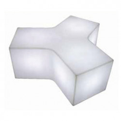 Table basse/Banc lumineux Ypsilon, Slide Design blanc