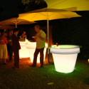 Grand Pot lumineux Big Gio H 143 cm, Slide Design blanc