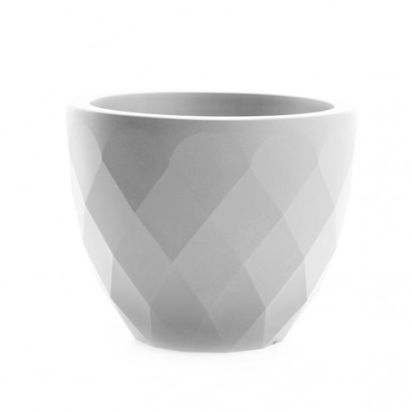 Pot Vases blanc, avec réserve d'eau, Vondom, diamètre 55 cm x hauteur 45 cm