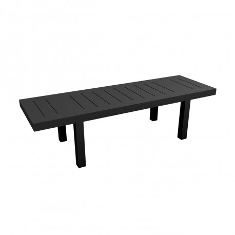 Table rectangulaire Jut L280cm, Vondom noir