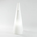 Cône lumineux Cono In Slide design blanc Hauteur 113 cm