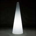 Cône lumineux Cono In Slide design blanc Hauteur 113 cm