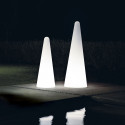 Lampe Cono Out, Slide Design blanc Hauteur 113 cm