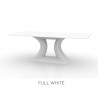 Table Rest, Vondom, plateau Full White blanc, Longueur 200 cm