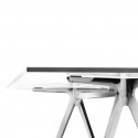 Baguette, grande table à manger design, Magis verre transparent 160x85 cm