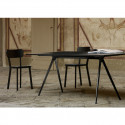 Baguette, grande table à manger design, Magis gris ardoise, noir 160x85 cm