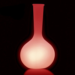 Pot lumineux à LED RGB Chemistube, avec variateur de couleur blanc Taille S