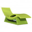 Chaise longue et table basse Tic Tac, Slide Design vert pomme