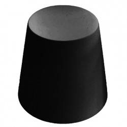 Ali Baba, tabouret design, Slide Design noir, hauteur d\'assise 43 cm