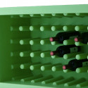 Casier à bouteilles Bachus, Slide design vert