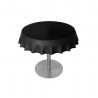 Fizzz, table basse ronde design, Slide Design noir