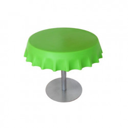 Fizzz, table basse ronde design, Slide Design vert