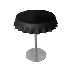 Fizzz, table medium ronde design diamètre 70 cm, Slide Design noir