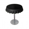 Fizzz, table medium ronde design diamètre 70 cm, Slide Design noir