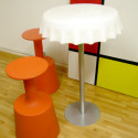 Table haute Fizzz, Slide Design jaune