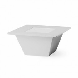 Table basse lumineuse Bench, Slide Design blanc