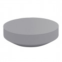 Table basse design ronde Vela diamètre 120cm, Vondom gris acier