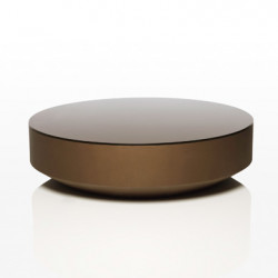 Table basse design ronde Vela diamètre 120cm, Vondom bronze