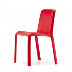 Chaise Snow 300, Pedrali rouge
