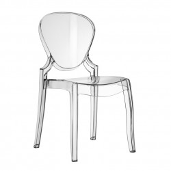 Queen 650 chaise design, Pedrali transparent