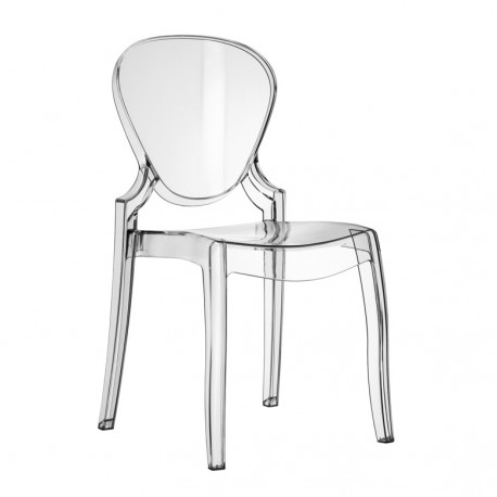 Queen 650 chaise design, Pedrali transparent