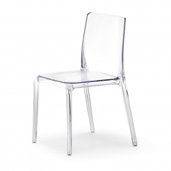 Blitz 640 chaise, Pedrali transparent