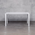 More, table à rallonges, Pedrali blanc 110x75cm